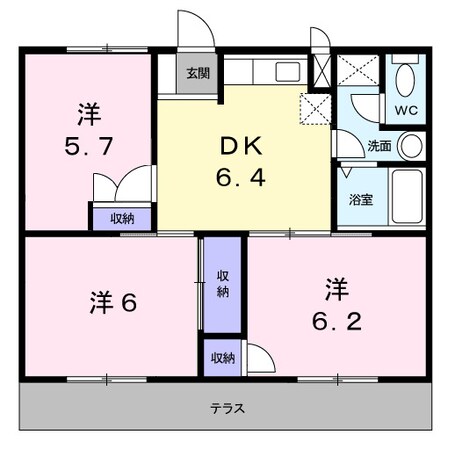 阿波中島駅 徒歩34分 1階の物件間取画像